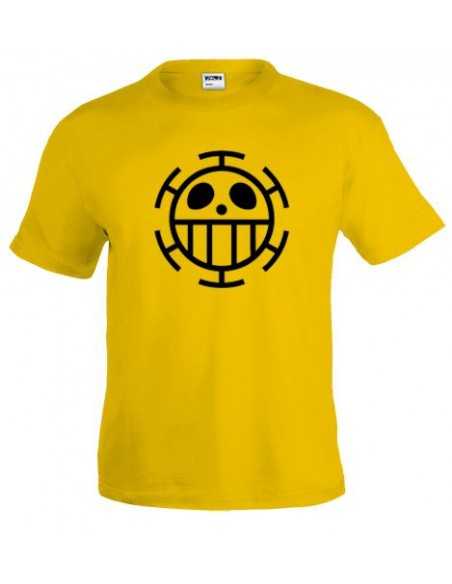 Camiseta One Piece bandera Trafalgar - manga corta