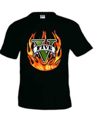Camiseta Grand Theft Auto 5 - Fuego