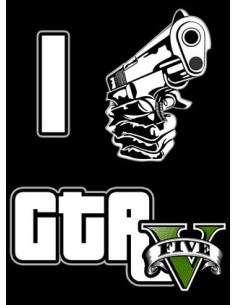 Camiseta Grand Theft Auto - I Love Gta V 2