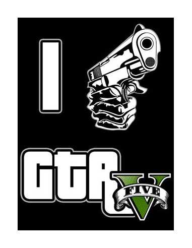 Camiseta Grand Theft Auto - I Love Gta V