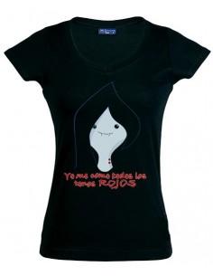 Camiseta Hora de Aventuras de chica manga corta - Marceline de cara