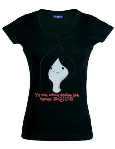 Camiseta Hora de Aventuras de chica manga corta - Marceline de cara