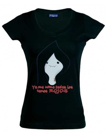 Camiseta Hora de Aventuras de chica manga corta - Marceline de cara