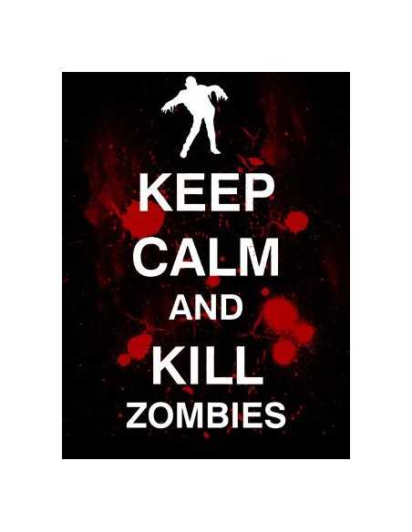 Camiseta Keep Calm and Kill Zombies manga corta - Mx Games