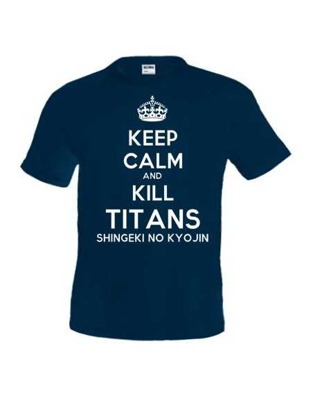 Camiseta Keep calm and Kill Titans shingeki no kyojin
