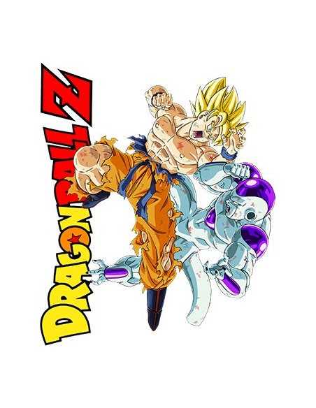 Camiseta Dragon Ball Z Goku Vs Freezer, blanca | Mx Games Camiseta Dragon Ball Z Goku Vs Freezer, blanca | Mx Games