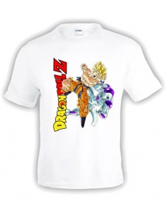 Camiseta Dragon Ball Z Goku Vs Freezer, Negra | Mx Games