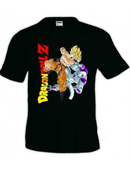 Camiseta Dragon Ball Z Goku Vs Freezer, Negra | Mx Games Camiseta Dragon Ball Z Goku Vs Freezer, Negra | Mx Games