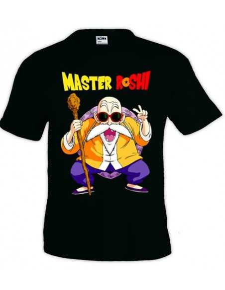 camiseta Dragon Ball, Master Roshi color negro | Mx Games