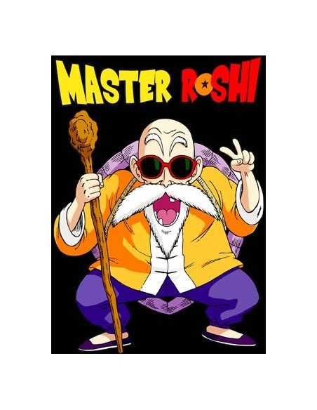 camiseta Dragon Ball, Master Roshi color negro | Mx Games