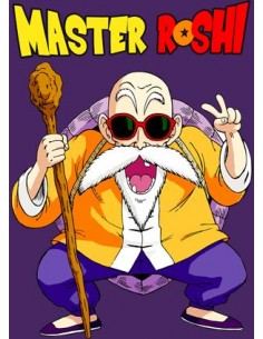 Camiseta de mujer Dragon Ball, Master Roshi Lila | Mx Games 2
