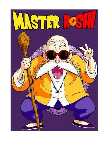 Camiseta de mujer Dragon Ball, Master Roshi Lila | Mx Games