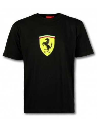 Camiseta negra Logo Ferrari