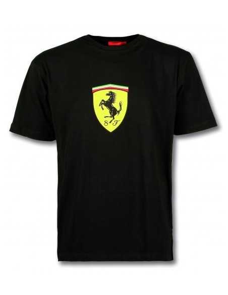 Camiseta negra Logo Ferrari