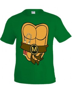 Camiseta Tortugas Ninja caparazón - Michelangelo