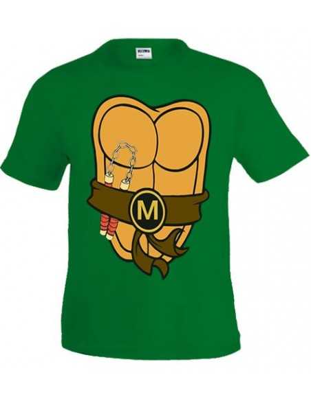Camiseta Tortugas Ninja caparazón - Michelangelo Camiseta Tortugas Ninja caparazón - Michelangelo