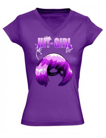 Camiseta Kick Ass Mask Hit Girl de mujer - Mx Games