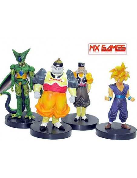 Figuras Dragon Ball Z pack 4 unidades androides - Mx Games