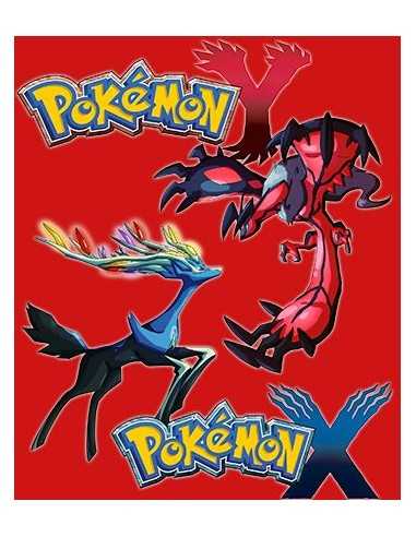 Camiseta Pokemon X - Y manga laga roja - Mx Games