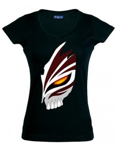 Camiseta Bleach de mujer con máscara Ichigo en manga corta - Mx Games