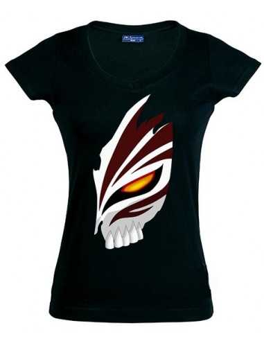 Camiseta Bleach de mujer con máscara Ichigo en manga corta - Mx Games