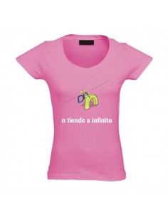 Camiseta de mujer, n tiende al infinito - Tuerca de Vuelta