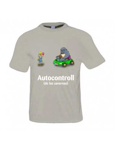 Camiseta humor gráfico "Auto control de las cavernas" - Tuerca de vuelta
