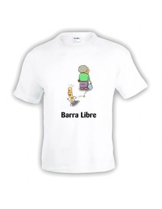 Camiseta humor gráfico "BARRA LIBRE" - Tuerca de vuelta