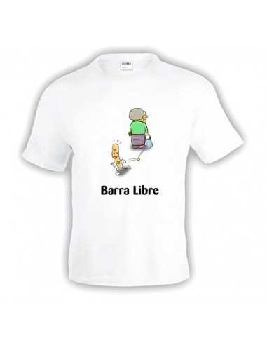 Camiseta humor gráfico "BARRA LIBRE" - Tuerca de vuelta