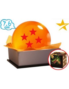 Bola Dragon Ball Suu Shinchuu (Esfera de cuatro estrellas efectro crital) de 7,6 cms