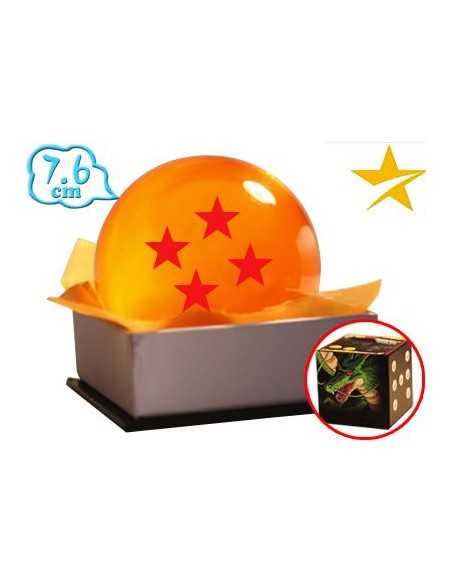 Bola Dragon Ball Suu Shinchuu (Esfera de cuatro estrellas efectro crital) de 7,6 cms Bola Dragon Ball Suu Shinchuu (Esfera de cuatro estrellas efectro crital) de 7,6 cms