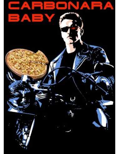 Camiseta Terminator Carbonara baby, manga corta- Mx Games