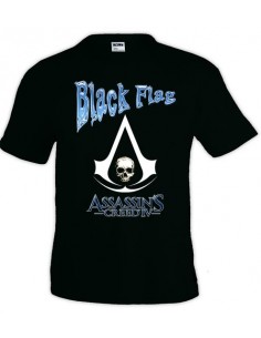 Camiseta Assassin creed black flag, diseño blue | Mx Games