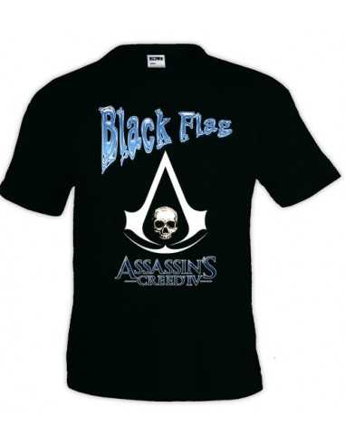 Camiseta Assassin creed black flag, diseño blue | Mx Games
