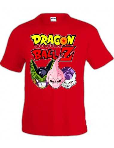 Camiseta Dragon Ball-Z , Celula,Buu,freezer color roja | Mx Games