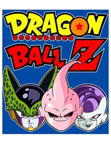 Camiseta Dragon Ball Z , Celula,Buu,freezer color azul- Mx Games