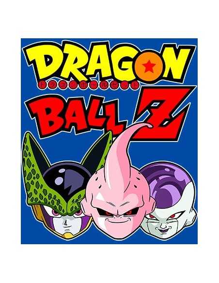 Camiseta Dragon Ball Z , Celula,Buu,freezer color azul- Mx Games