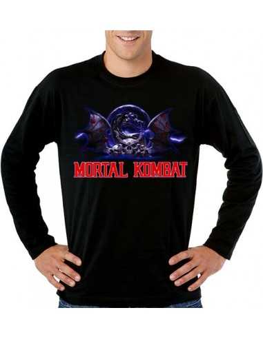 Camiseta Mortal Kombat - Blue- manga larga - Mx Games