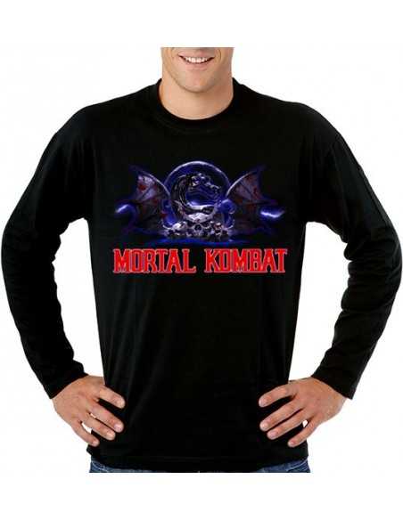 Camiseta Mortal Kombat - Blue- manga larga - Mx Games