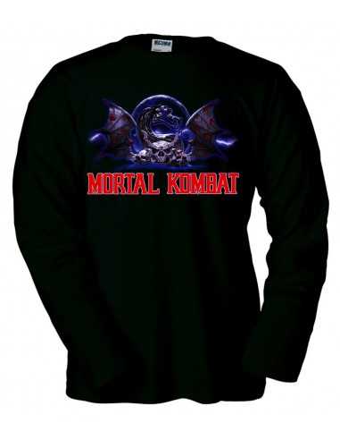Camiseta Mortal Kombat - Blue- manga larga - Mx Games
