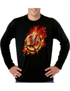 Camiseta -Juegos del hambre En Llamas- manga larga - Mx Games