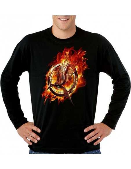 Camiseta -Juegos del hambre En Llamas- manga larga - Mx Games