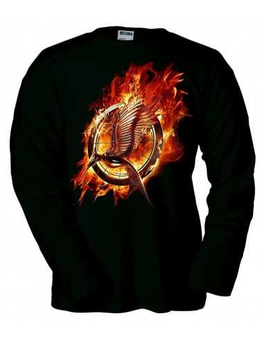 Camiseta -Juegos del hambre En Llamas- manga larga - Mx Games