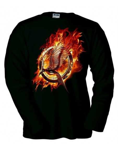 Camiseta -Juegos del hambre En Llamas- manga larga - Mx Games