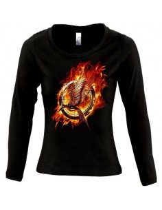 Camiseta regreso al futuro -Delorean ITV- de chica manga larga