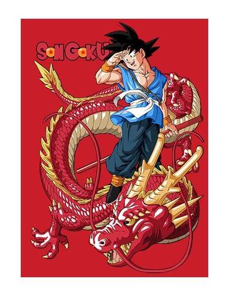 Camiseta Dragon Ball Son Goku - Dragon Senronz rojo manga larga roja Camiseta Dragon Ball Son Goku - Dragon Senronz rojo manga larga roja