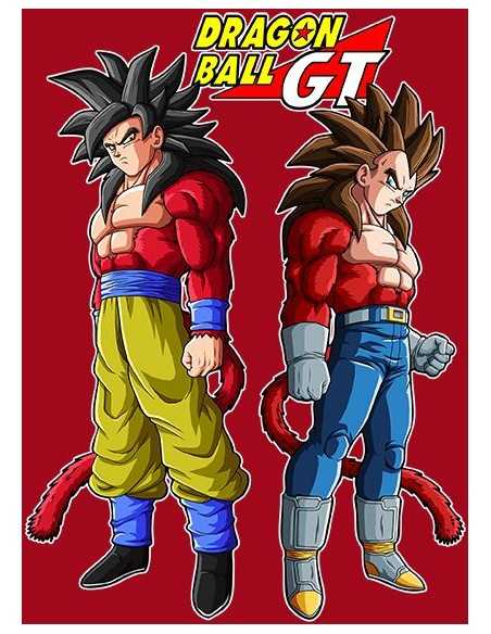 Camiseta Dragon Ball GT de manga corta - Saiyan 4 Camiseta Dragon Ball GT de manga corta - Saiyan 4