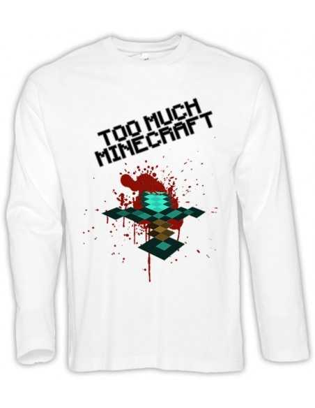 Camiseta Minecraft too much - Espada Camiseta Minecraft too much - Espada