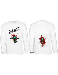 Camiseta Minecraft too much - Espada