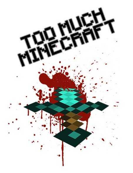 Camiseta Minecraft too much - Espada